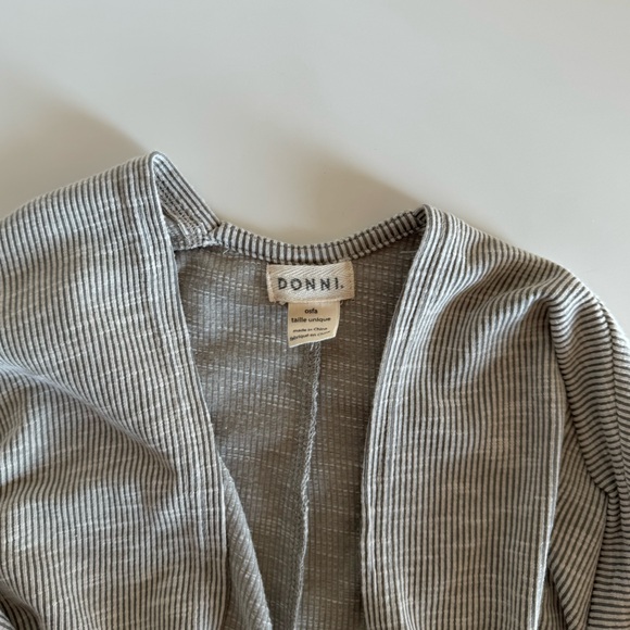 NWOT DONNI. Rib Sweater Coat - Picture 5 of 8